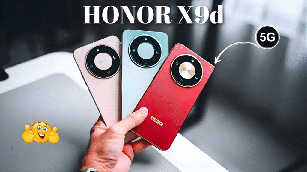 Explore the Honor X9d 5G with its 6.79″ AMOLED 120Hz display, 108 MP triple-camera, 8300 mAh battery and IP69K rugged build. A complete mid-range powerhouse with flagship features in 2025.