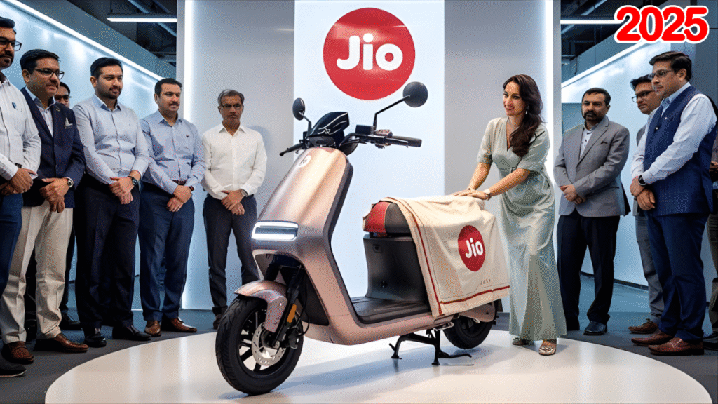 Discover the Jio Electric Scooter 2025 – sleek futuristic design, Smart Lithium+ battery with up to 150 km range, fast-charge (0-80% in 45 mins), AI-powered connectivity and city-friendly dynamics. A full spec and features breakdown of this budget-friendly EV.