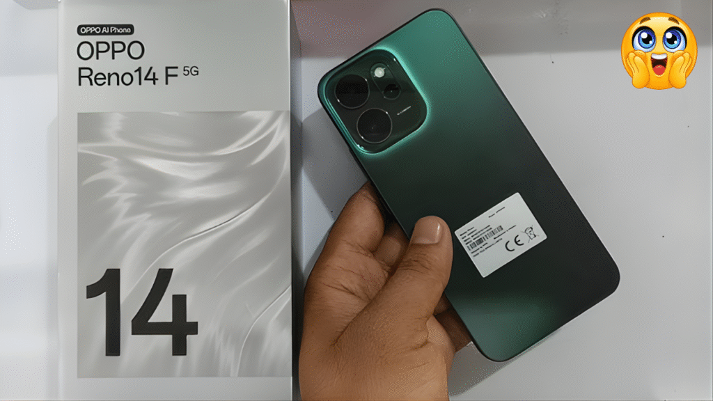 Experience flagship-like features at mid-range price — Oppo Reno 14F 5G offers a vibrant 6.57" AMOLED 120 Hz display, 50 MP OIS rear camera, massive 6000 mAh battery with fast charging, and smooth 5G performance. Discover full specs, pros, cons and whether it's right for you.